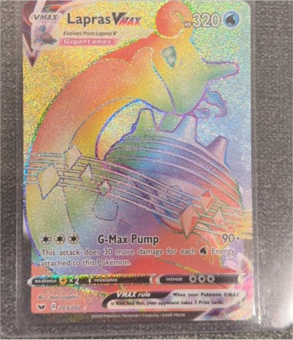 2020 Pokemon Sword & Shield #203 Lapras VMAX — front
