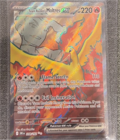 2022 Pokemon TCG Destined Rivals #208 Team Rocket's Moltres ex — front