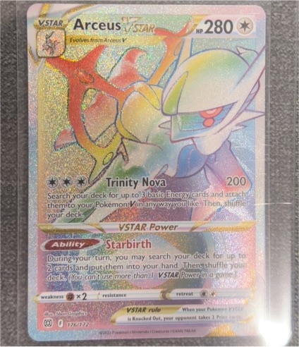 2022 Pokémon Brilliant Stars #176 Arceus VSTAR — front
