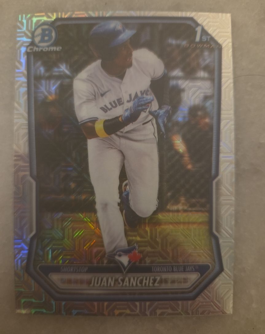 2026 Bowman Chrome #BCP-25 Juan Sanchez — front