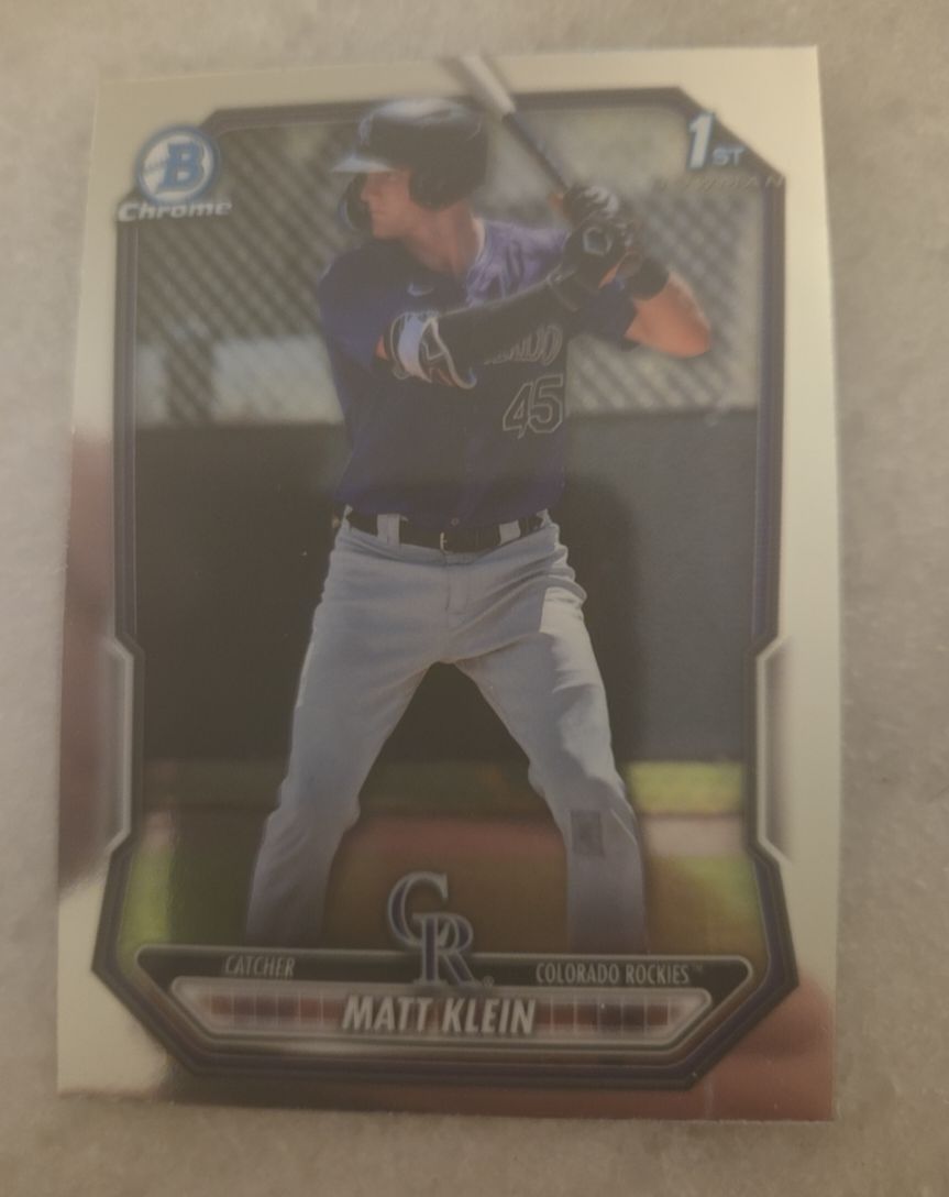 2026 Bowman Chrome #BCP-146 Matt Klein — front