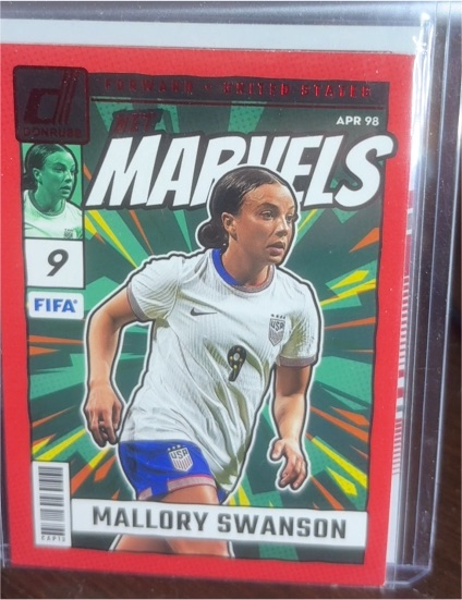 2024-25 Panini Donruss #1 Mallory Swanson Net Marvels Red — front