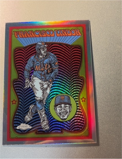 2025 Topps Chrome Ultraviolet All-Stars #UV-8 Francisco Lindor — front
