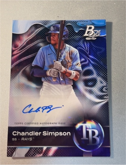 2023 Bowman Platinum #TOP-59 Chandler Simpson — front