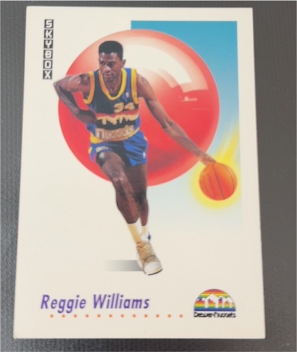 1991-92 SkyBox #75 Reggie Williams — front