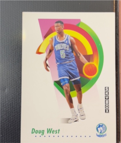 1991-92 SkyBox #176 Doug West — front