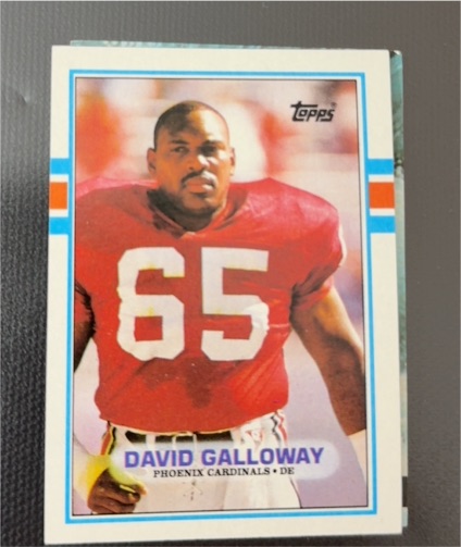 1989 Topps #281 David Galloway Phoenix Cardinals — front