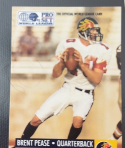 1991 Pro Set #8 Brent Pease — front