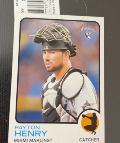 2022 Topps Heritage High Number #656 Payton Henry — front