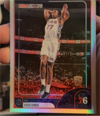 2025-26 Topps NBA Hoops #244 VJ Edgecombe Rookie — front