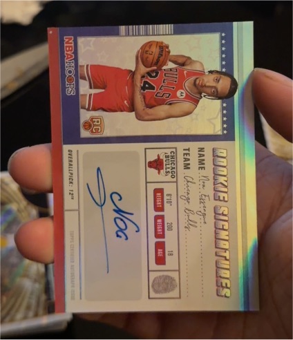 2025-26 Topps NBA Hoops Rookie Signatures #HRS-NE Noa Essengue — front