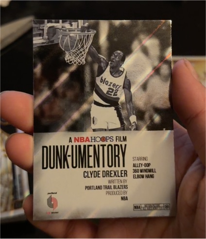 2026 Topps NBA Hoops Dunk-umentory #D-9 Clyde Drexler — front