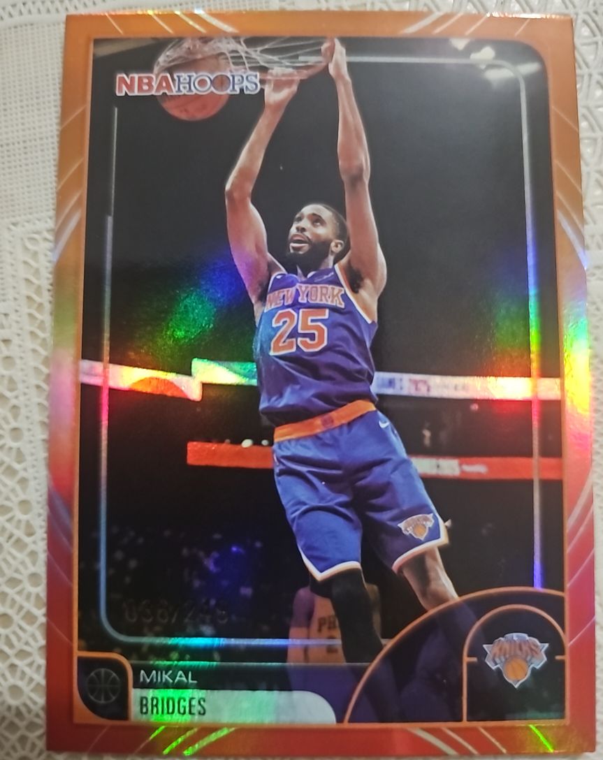 2025-26 Topps NBA Hoops #100 Mikal Bridges — front