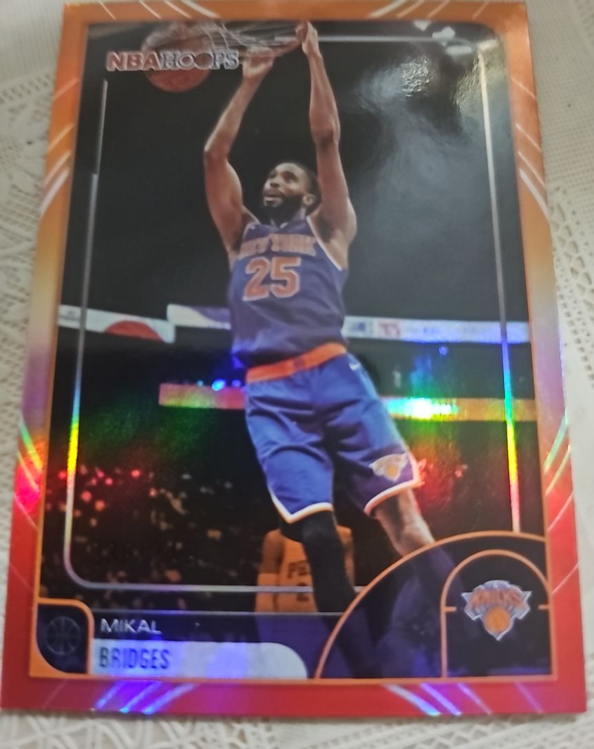 2025-26 Topps NBA Hoops #100 Mikal Bridges — front