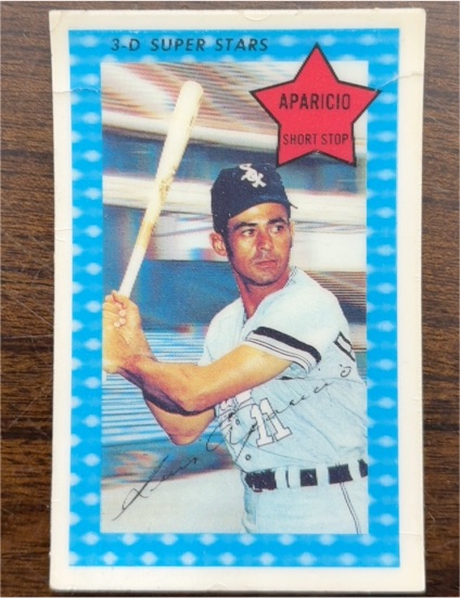 1971 Kellogg's 3-D Super Stars #19 Luis Aparicio — front