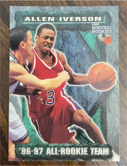 1997 Score Board #73 Allen Iverson '96-97 All-Rookie Team — front