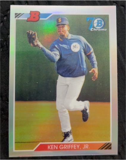 2017 Bowman Chrome #92B-KGJ Ken Griffey Jr. — front