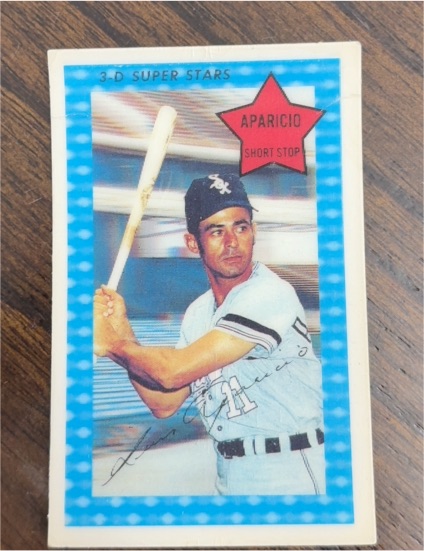 1971 Kellogg's 3-D Super Stars #19 Luis Aparicio — front