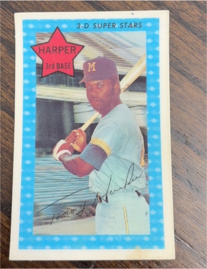 1971 Kellogg's 3-D Super Stars #47 Tommy Harper — front