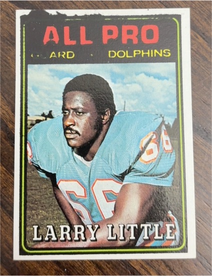 1974 Topps #123 Larry Little — front