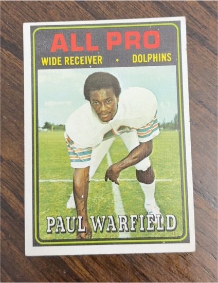 1974 Topps #128 Paul Warfield — front