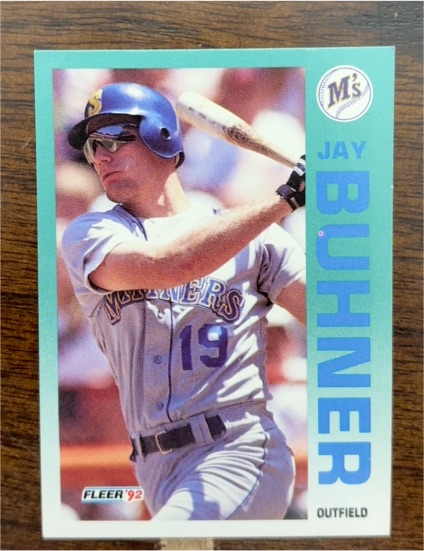 1992 Fleer #275 Jay Buhner — front