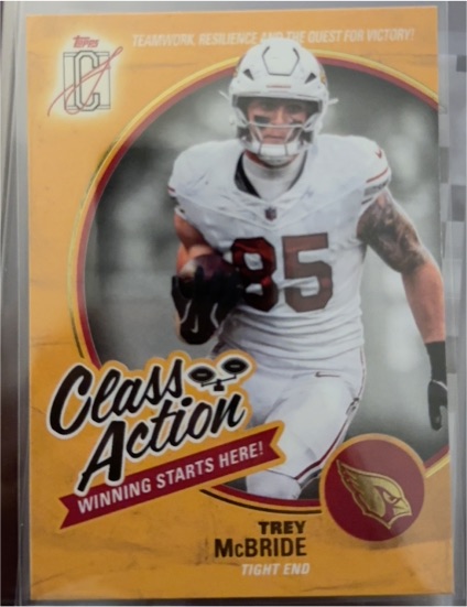 2025 Topps Signature Class Action #CA-1 Trey McBride — front