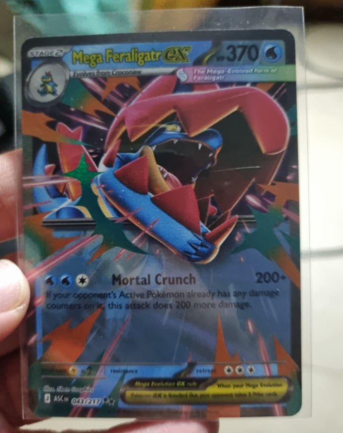 2021 Pokémon TCG Ascended Heroes #043 Mega Feraligatr ex — front