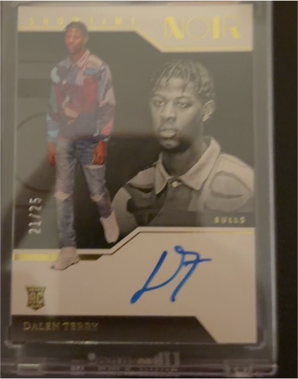 2022 Panini Noir Dalen Terry #NOIR — front
