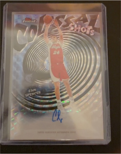 2025 Topps Finest Colossal Shots Autographs #CS-CS Cam Spencer — front