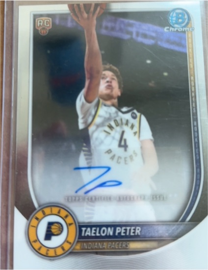 2025-26 Topps Bowman Chrome #BCA-TE Taelon Peter — front