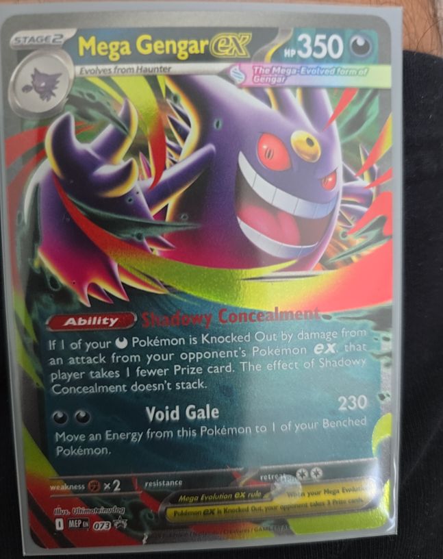 Mega Gengar ex 073 Black Star Promo — front