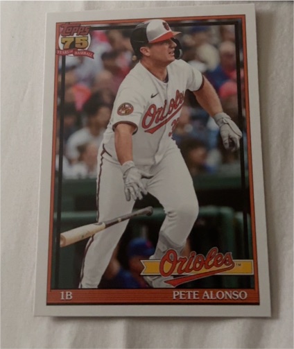 2026 Topps Series 2 1991 Pete Alonso Baltimore Orioles #91B2-32 — front