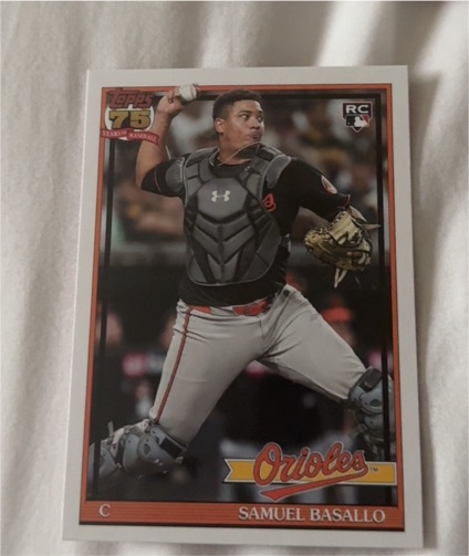 2026 Topps Series 2 ‘91 Retro Rookie #91B2-29 Samuel Basallo — front