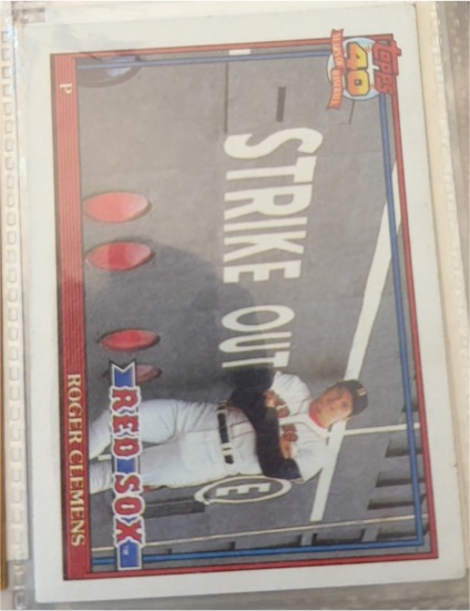 1991 Topps #530 Roger Clemens — front