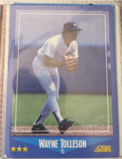 1988 Score #117 Wayne Tolleson — front