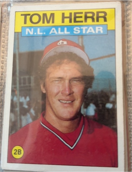 1986 Topps #702 Tom Herr — front