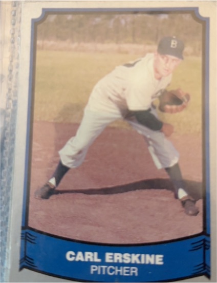 1988 Pacific Baseball Legends #75 Carl Erskine — front