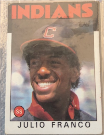 1986 Topps #391 Julio Franco — front
