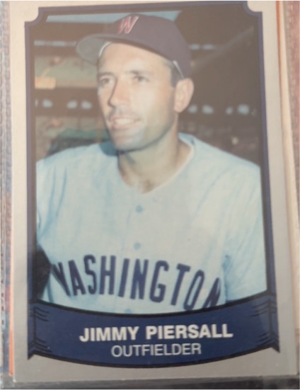 1989 Pacific Baseball Legends 2nd Series #182 Jimmy Piersall — front