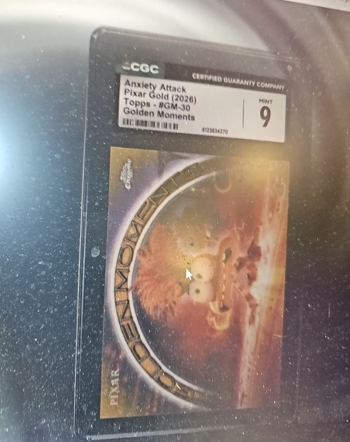 2026 Topps Pixar Gold #GM-30 Anxiety Attack — front