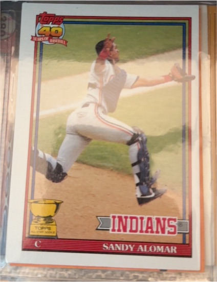 1991 Topps #165 Sandy Alomar — front