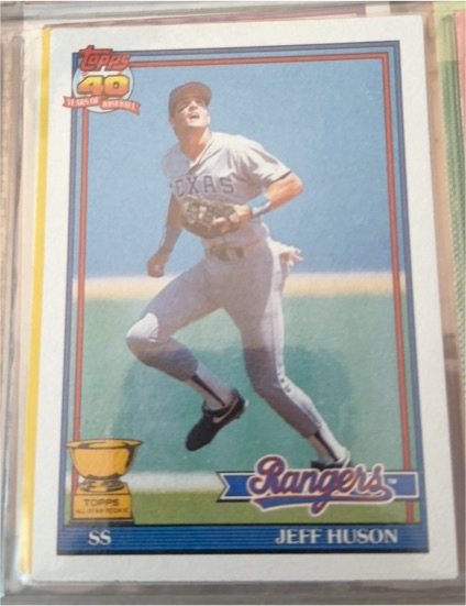1991 Topps #756 Jeff Huson — front