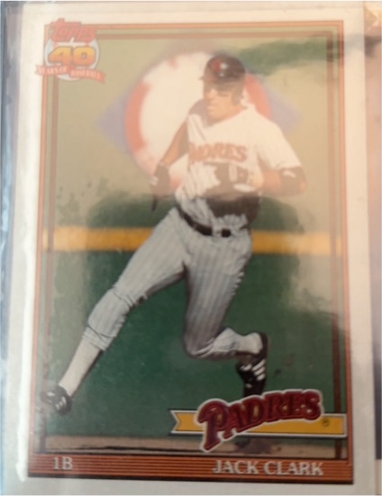 1991 Topps #650 Jack Clark — front