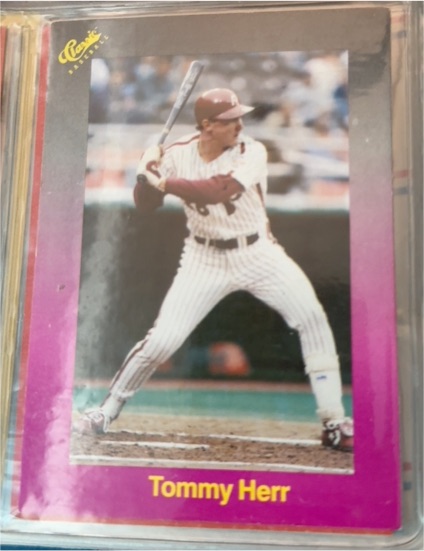 1989 Classic Travel Purple #166 Tommy Herr — front