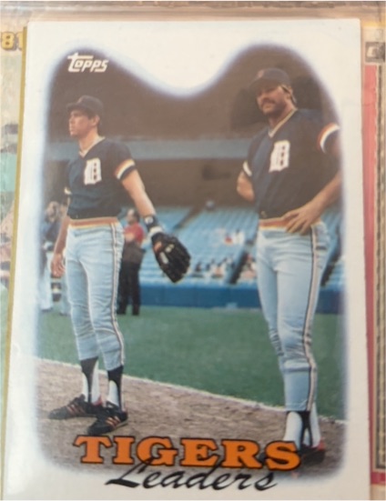 1988 Topps #429 Tigers Leaders Alan Trammell Kirk Gibson — front