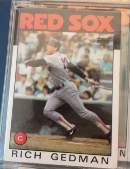 1986 Topps #375 Rich Gedman — front