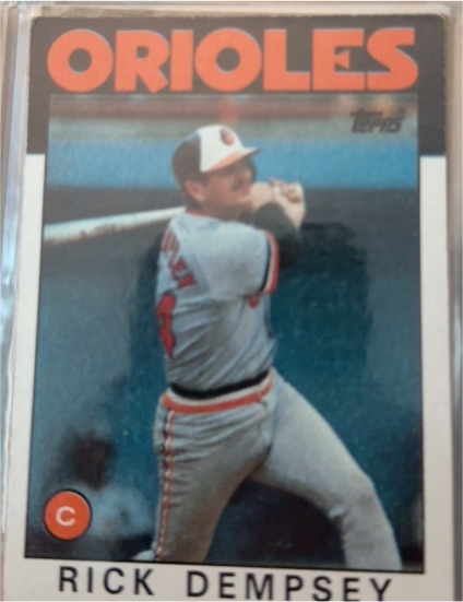 1986 Topps #358 Rick Dempsey Baltimore Orioles — front