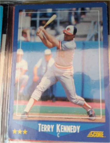 1988 Score #123 Terry Kennedy — front
