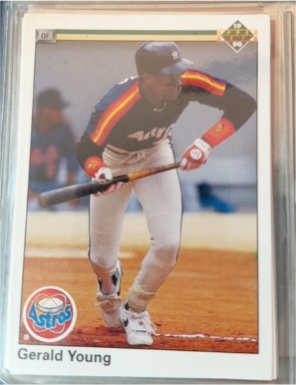1990 Upper Deck #196a Gerald Young — front